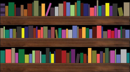 Bookshelf Clipart Lg