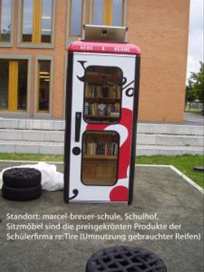 BücherboXX an der Max Bill-Schule/OSZ Planen, Bauen, Gestalten