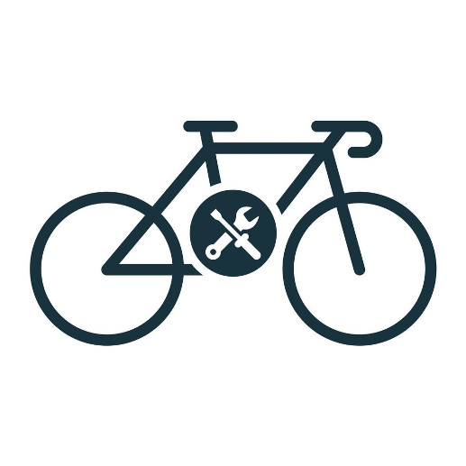 10570454 Fahrrad Mit Schraubenschlussel Reparaturkonzept Silhouette Symbol Fahrradservice Glyph Piktogramm Mechanikerwerkstatt Fur Fahrradtransport Logo Isolierteillustration Vektor