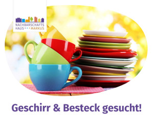 Geschirrsammelaktion für den Markus-Adventsmarkt in Steglitz